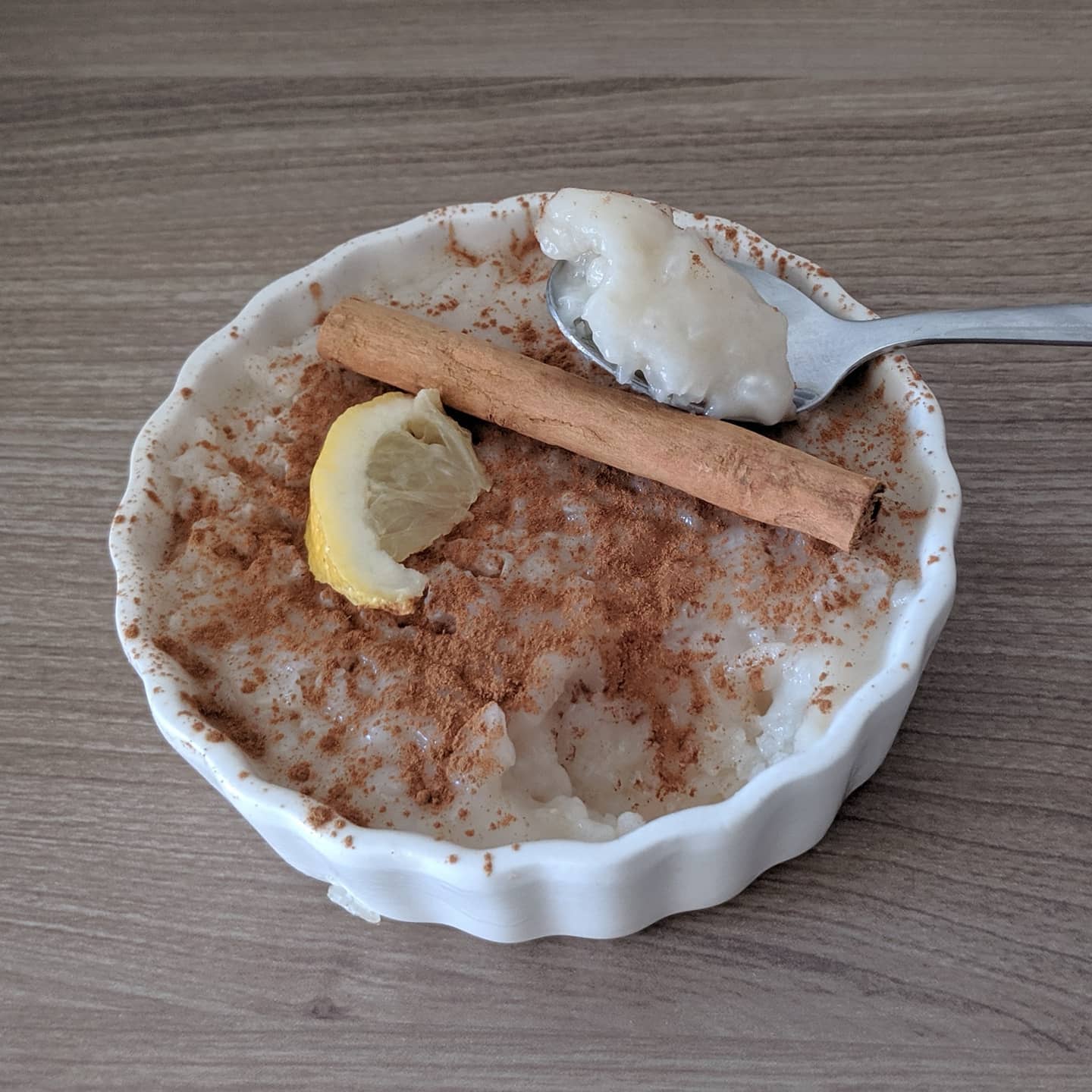 Arroz con leche de coco especiado