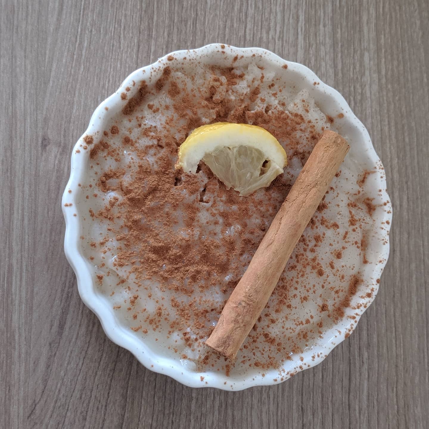 Arroz con leche de coco especiado