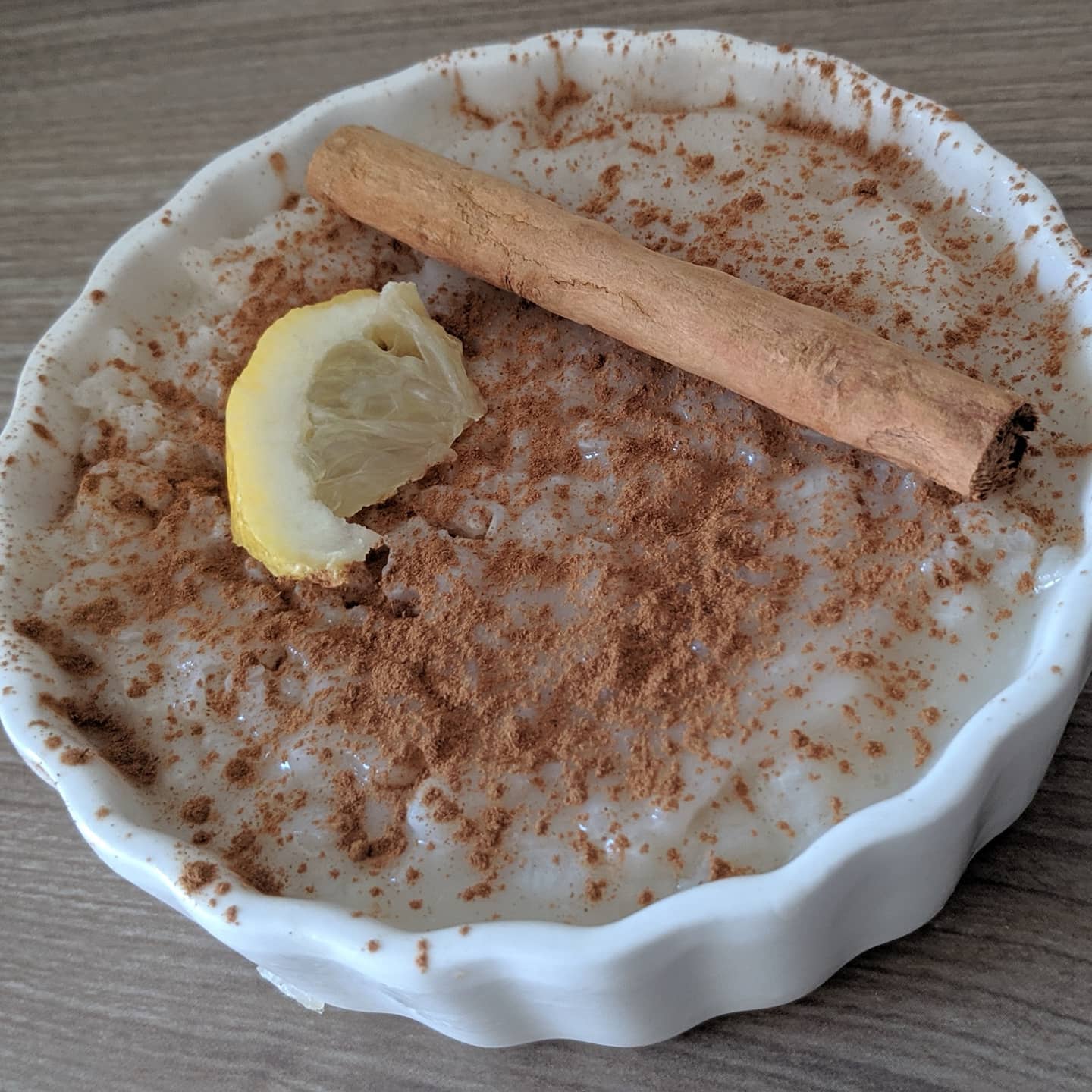 Arroz con leche de coco especiado