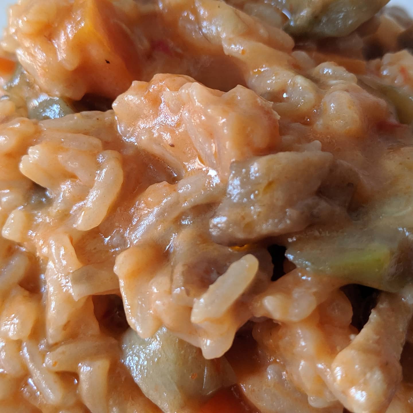 Arroz jazmín cremoso con verduras