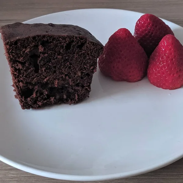 Brownie express al microondas