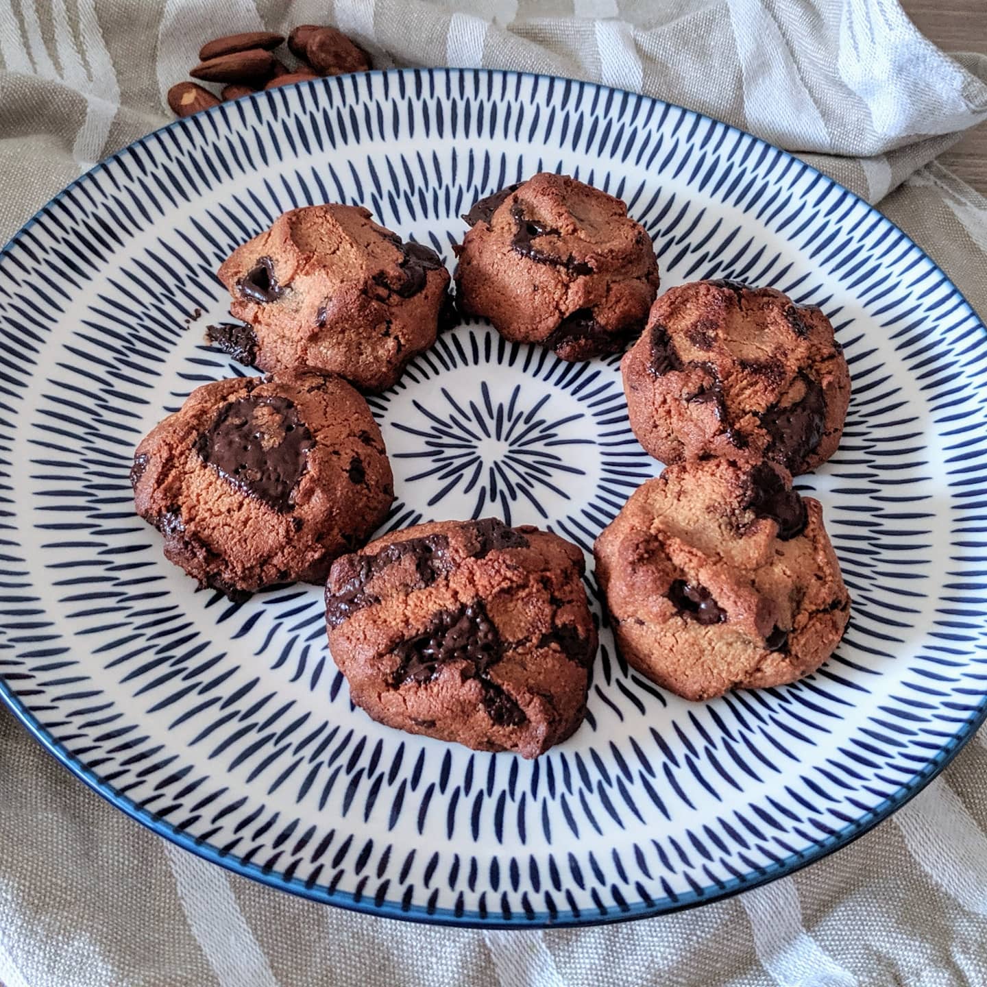 Cookies de almendra veganas