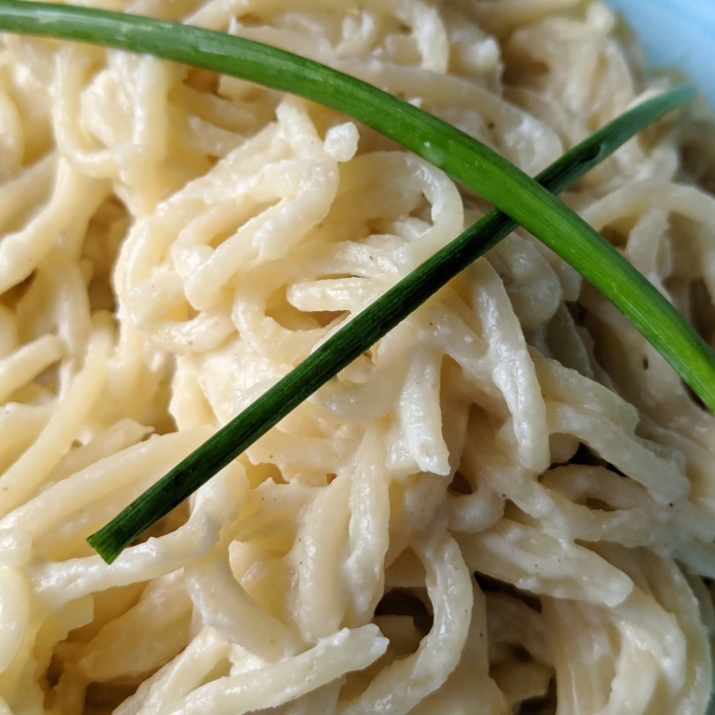 Espaguetis con salsa de coliflor