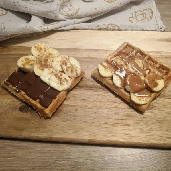 Gofres veganos monocromáticos