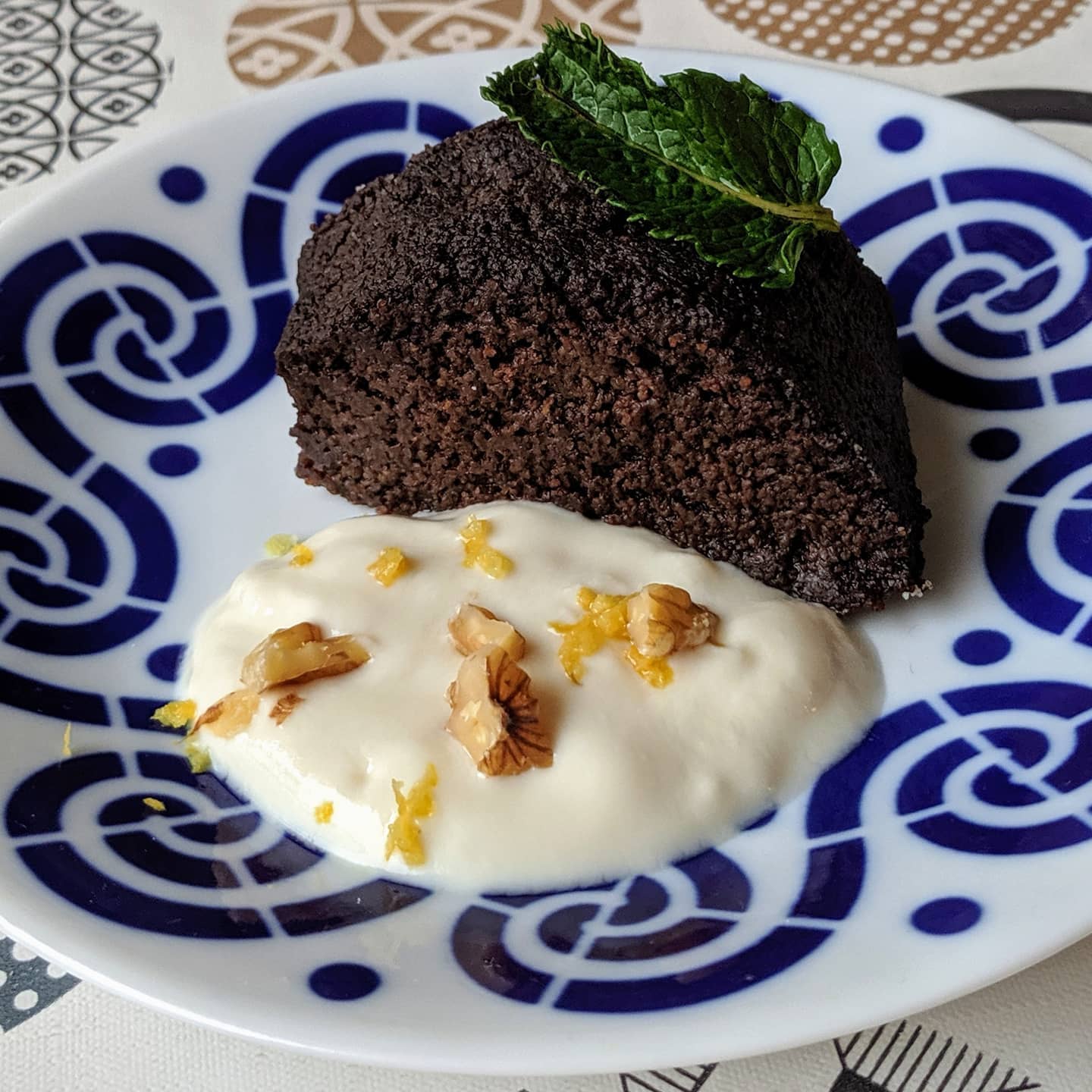 Halvah griego de chocolate .