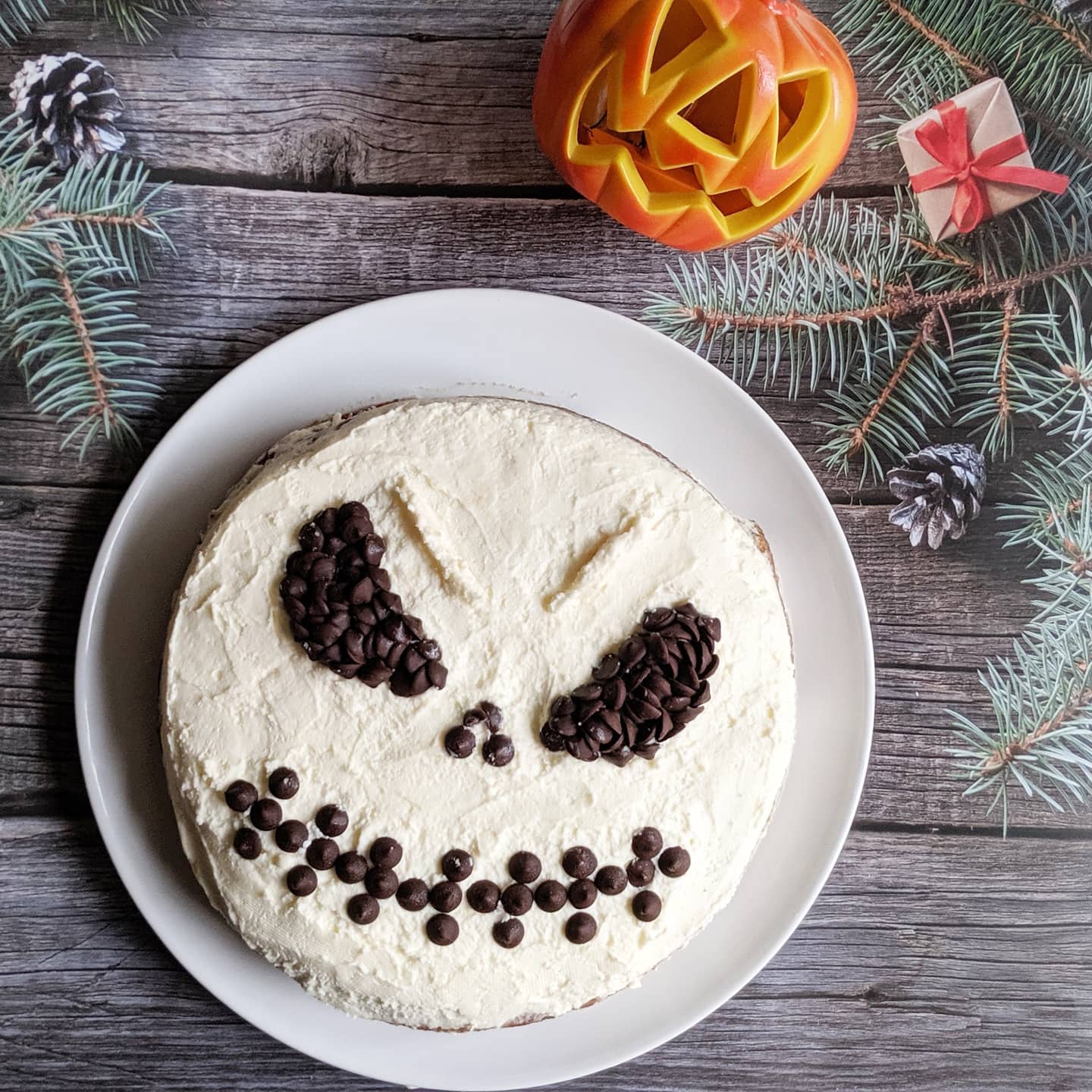 Jack Skellington Pumpkin Spice Latte cake