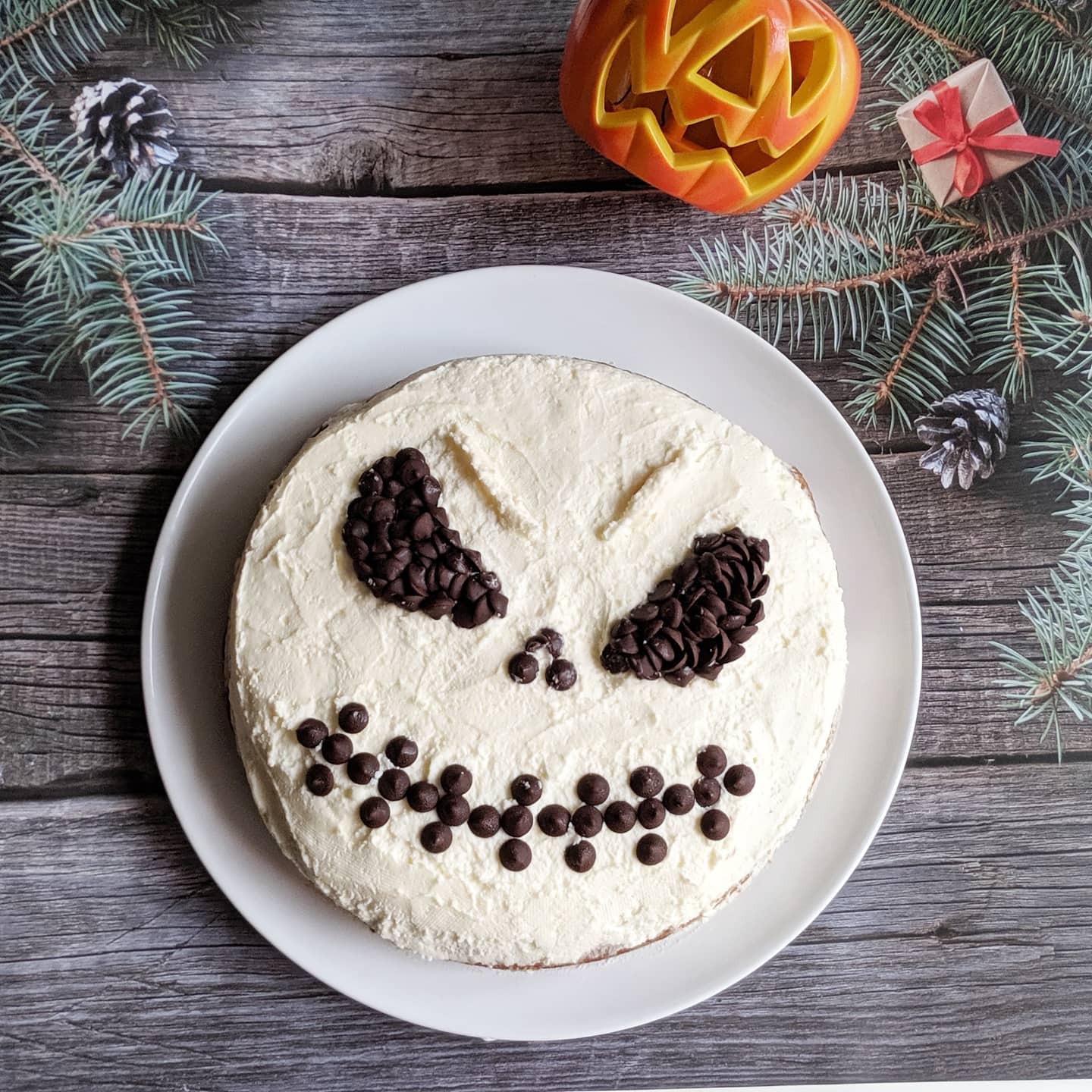 Jack Skellington Pumpkin Spice Latte cake