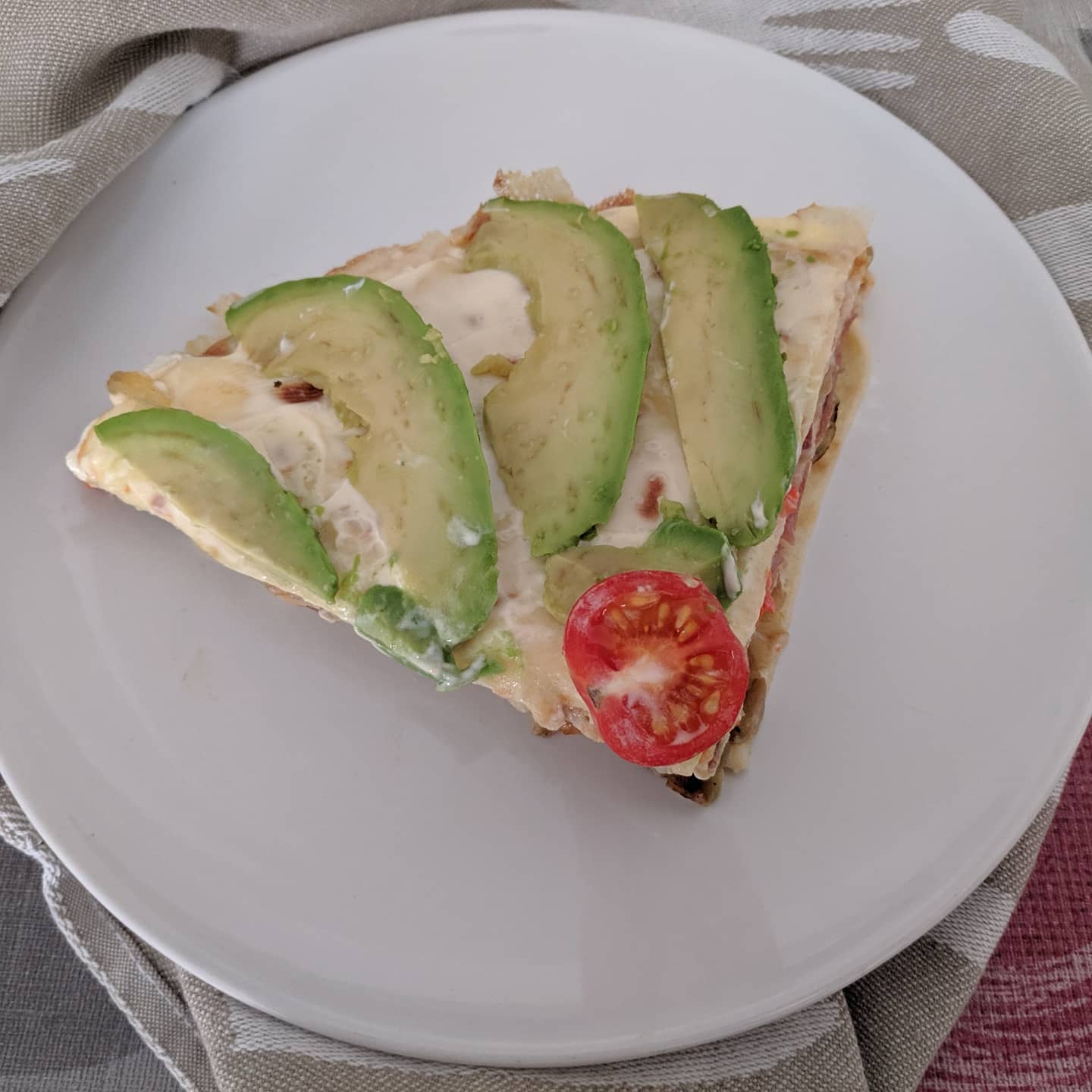 Pastel salado de crepes