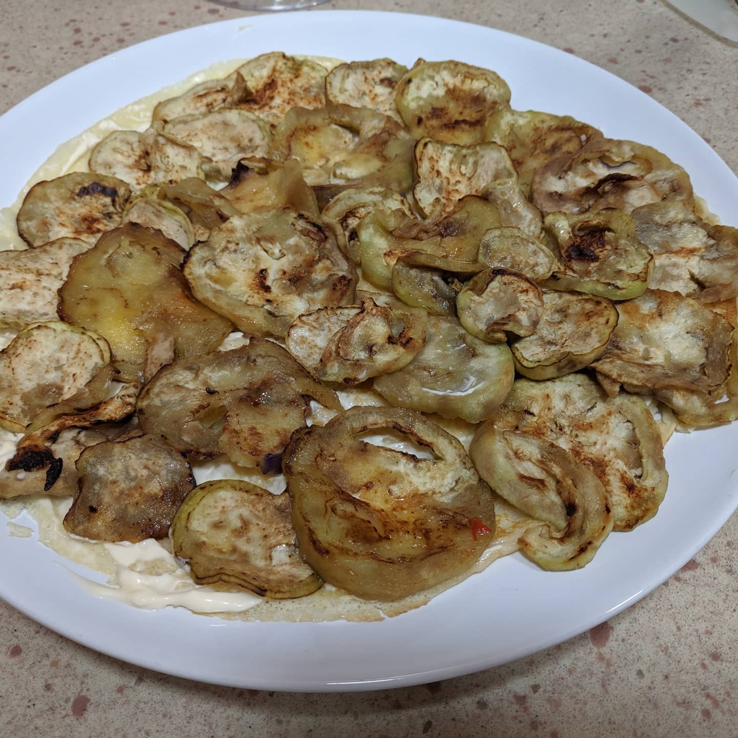 Pastel salado de crepes