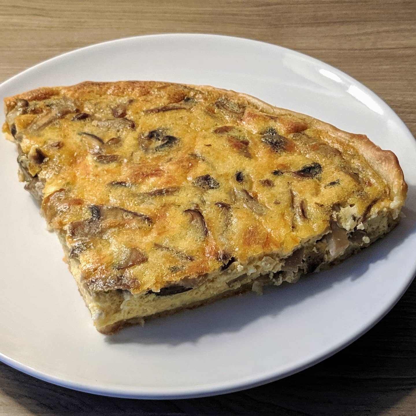 Quiche de champiñones y Shitake