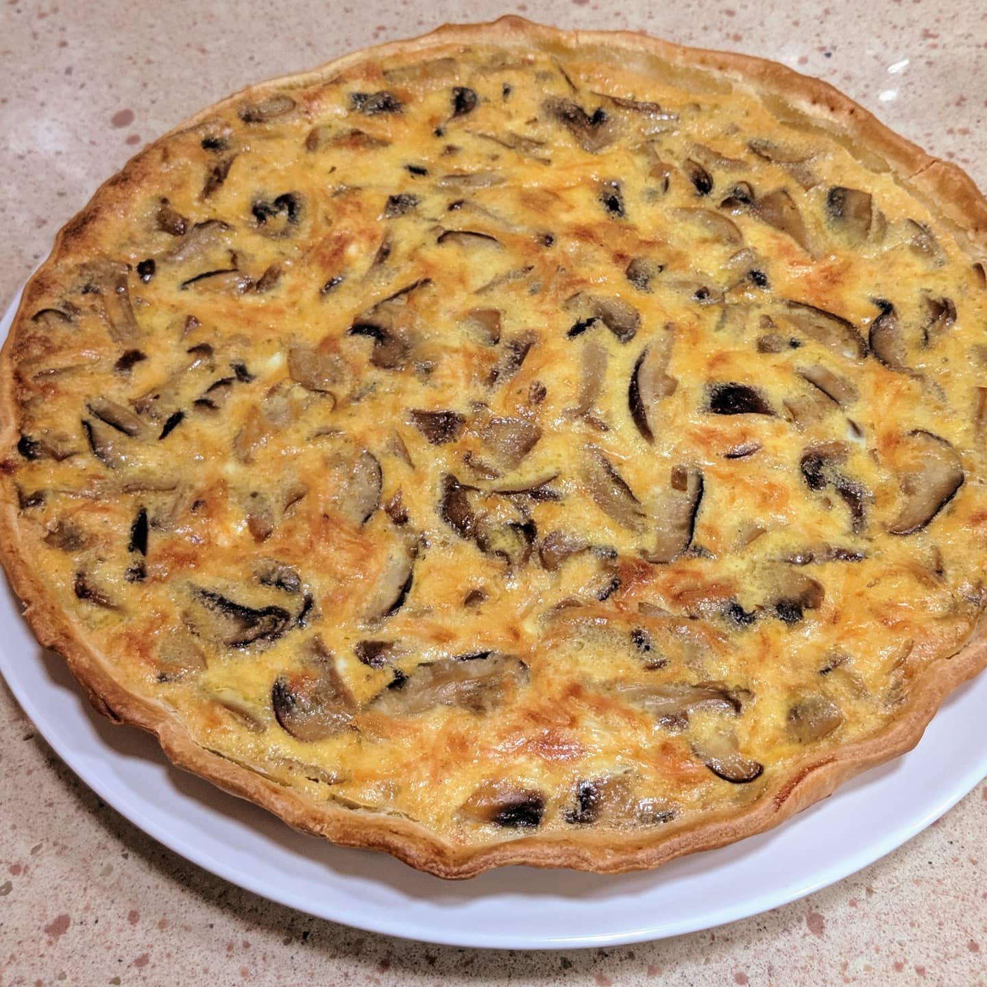 Quiche de champiñones y Shitake