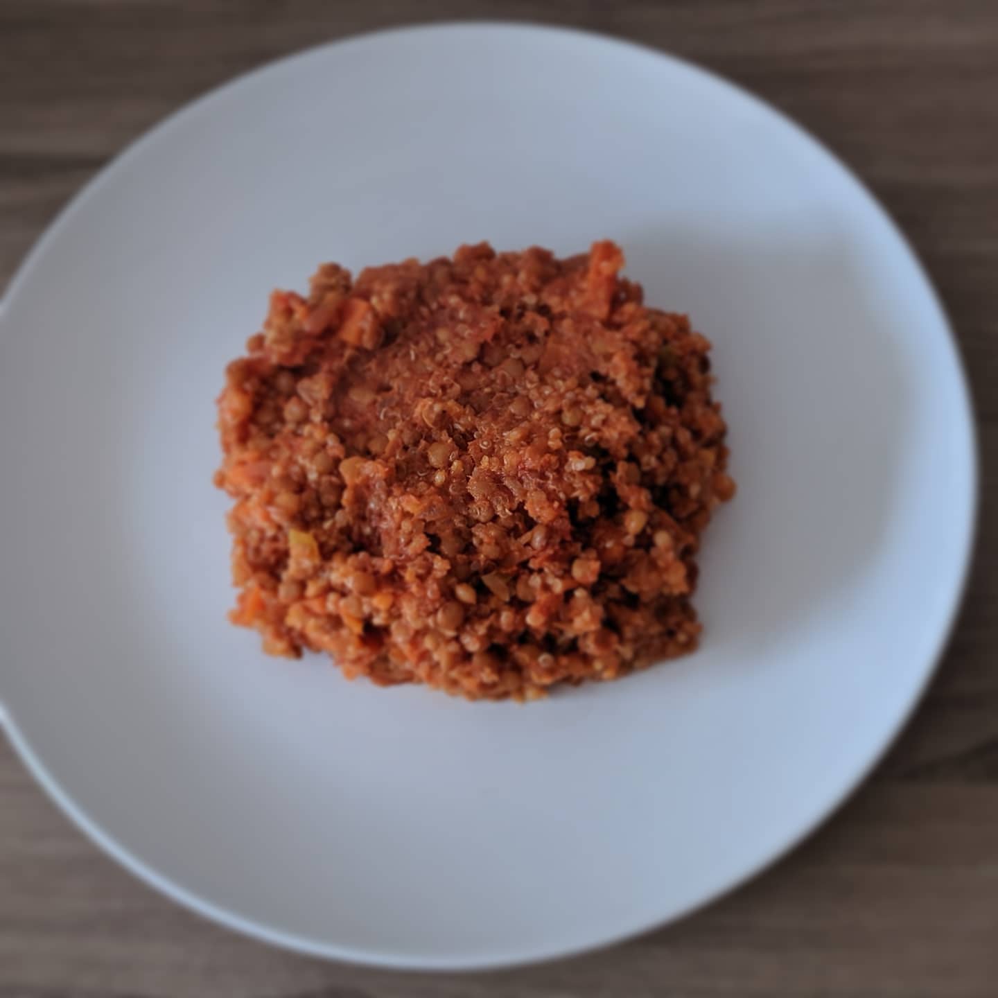 Quinoa con bolognesa vegana