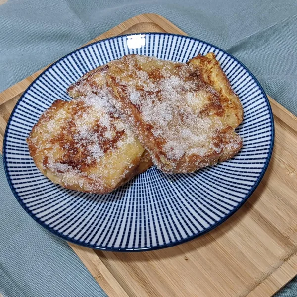 Torrijas con azúcar&canela y con Nutella&mascarpone de pan Hokkaido
